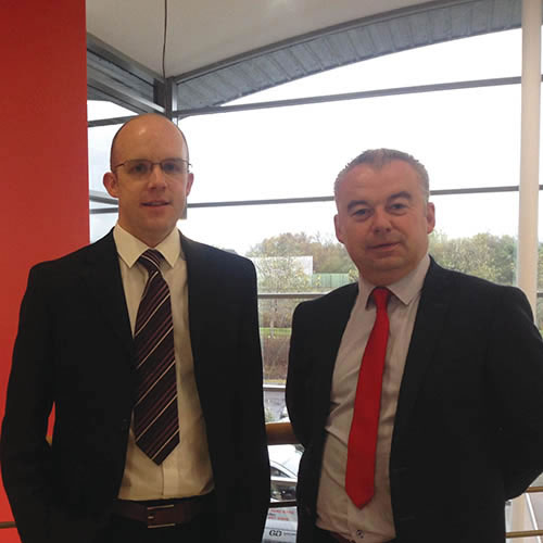 Ronan Lavery Operations Manager (left) & Michael Duffy Procurement Manager (right) Uform