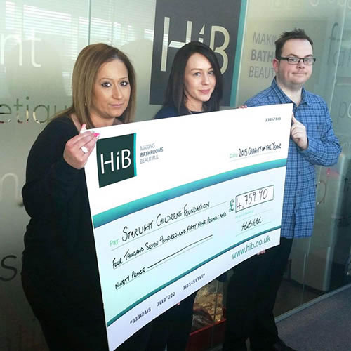 HiB raise almost £10,000 for charity