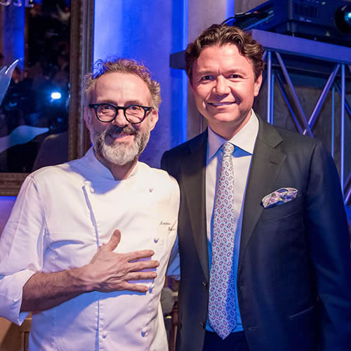 Massimo Bottura (left) and Hakan Bulgurlu (right)