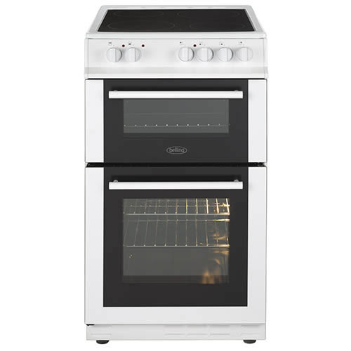 Belling 500mm double oven in white