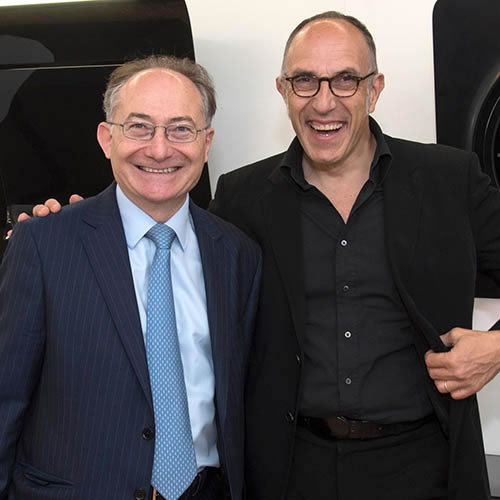 L to R: Howard Bogod, MD of DR Cooker Hoods, and Francesco Casoli, Elica president