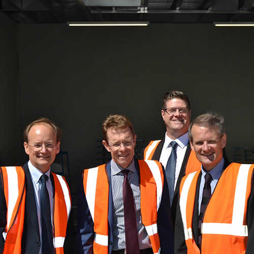 Merely factory expansion opening with a visit from John Lewis MD Andy Street