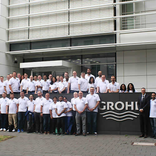 The Grohe UK team travelled to the brand's HQ in Dusseldorf and Hemer Factory and visiting centre for training