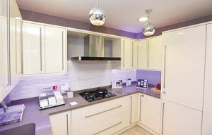 A contemporary kitchen display from Crown Imperial
