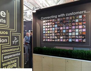 Nightingale created this stand at the Retail Design Expo to highlight the importance of connecting with the customer