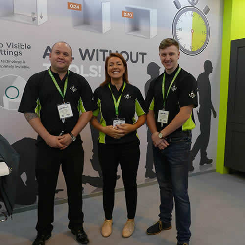 The ClicBox team, L to R: Greig Shute, Nicole Irvine and James Howarth