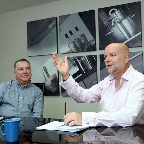 CEO Max Crosby-Browne (pictured right) and sales and marketing director, Mark Gledhill (pictured left)