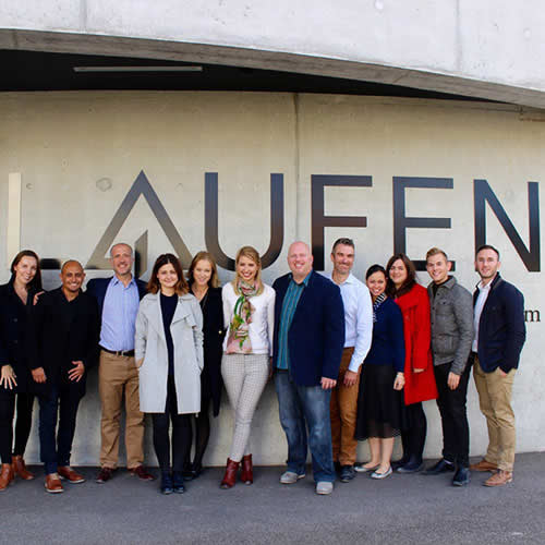 The Ripples group attending the tour of the Laufen HQ in Switzerland