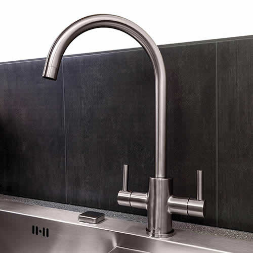 Reginox Genesis brushed steel tap