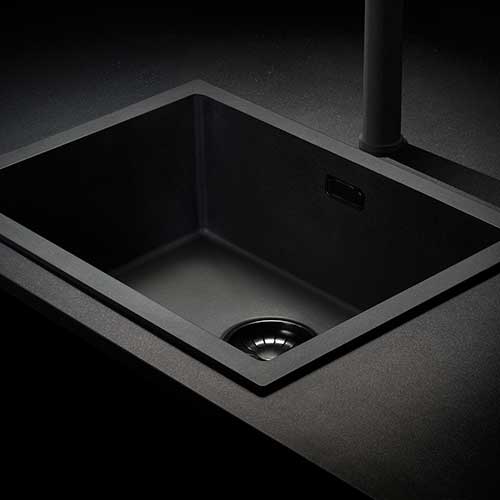 Caressi Black Line sinks and taps