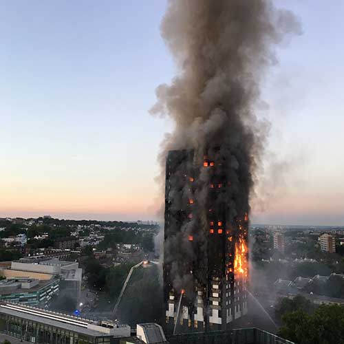 Grenfell Tower fire. Image credit: https://twitter.com/Natalie_Oxford