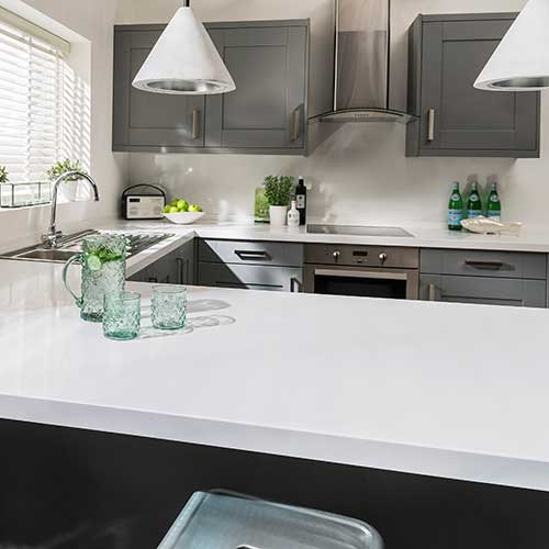 Maxtop Quartz pure white surface