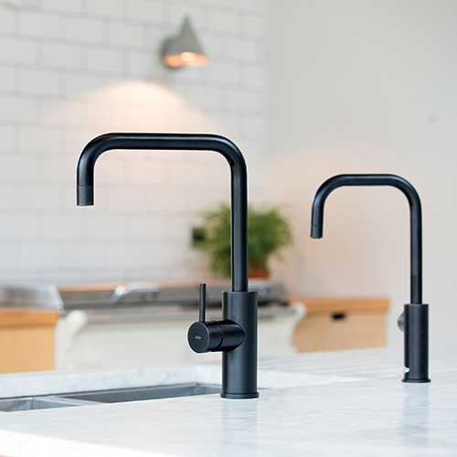 Zip Cube mixer tap in matt black