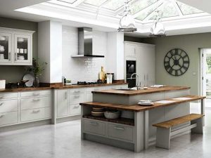 Chelsea matt dove grey kitchen