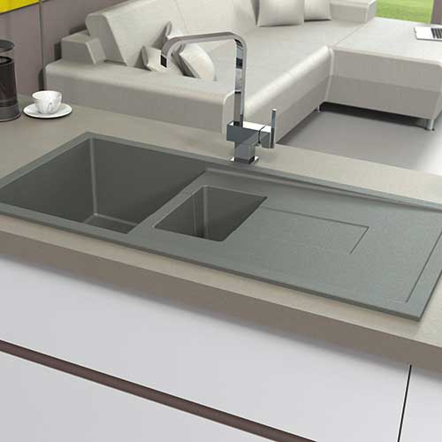 Astracast sigma 1.5 sink in graphite grey