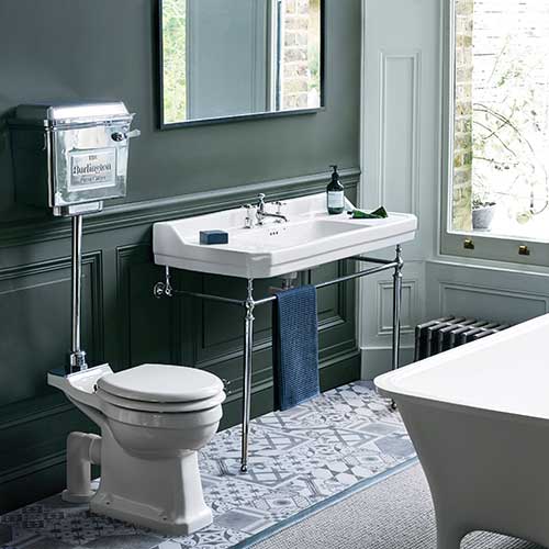 Burlington Bathrooms chrome cistern