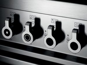 Bertazzoni Professional Series range cooker controls