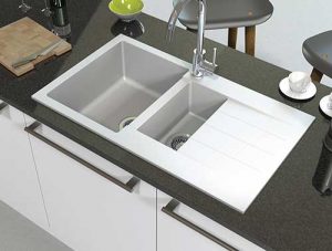 Helio 1.5 bowl sink in white