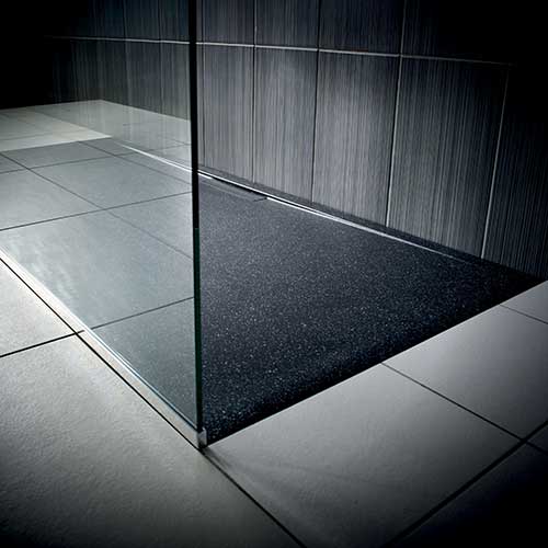 JT Evolved astro black shower tray