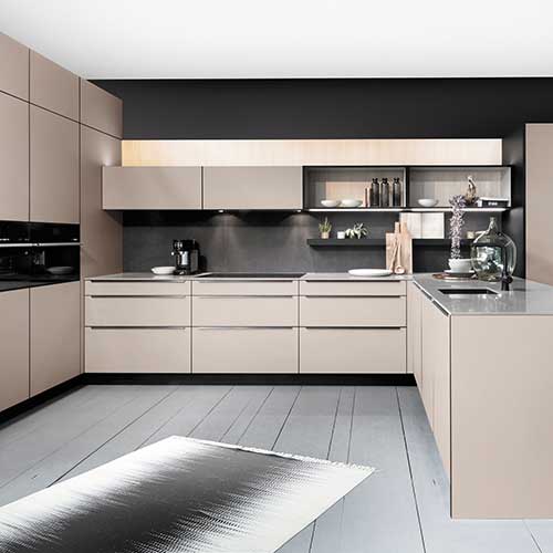 Rotpunkt Terragrey black link kitchen