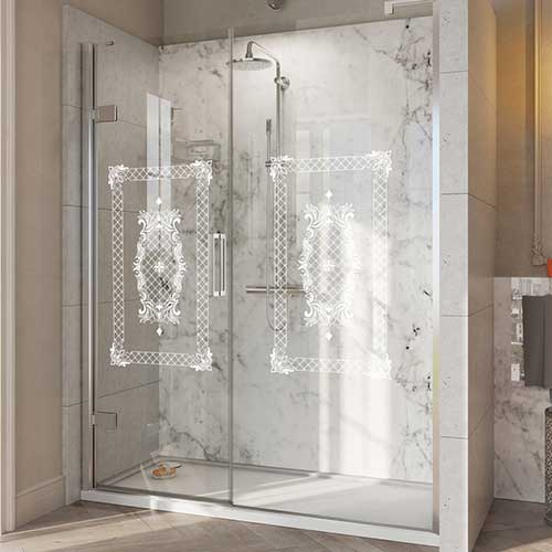 Roman Victoriana glass design shower enclosure