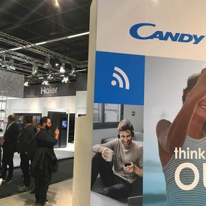 Haier and Candy stands at LivingKitchenWEB