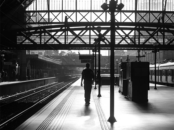 Empty station train strikes