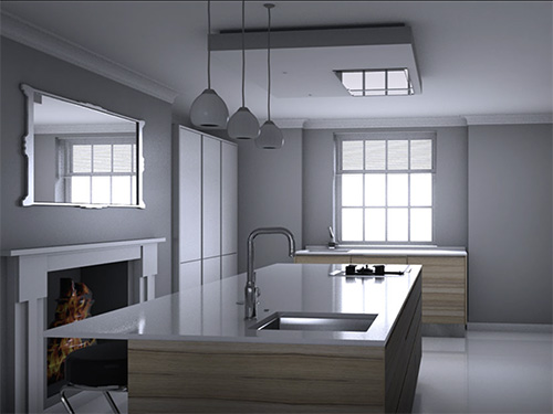 Kitchen designed using 2020 Fusion