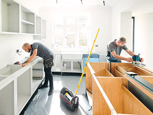 installing a kitchen